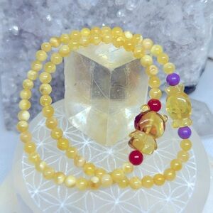 Mixed Amber Beaded Bracelet